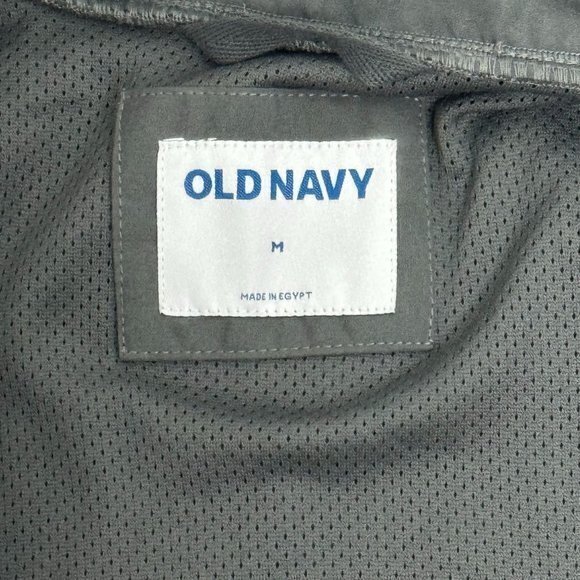 Old Navy Mens‎ Size M Gray Microfleece Mock Neck Zip Shacket NWT - Picture 6 of 7